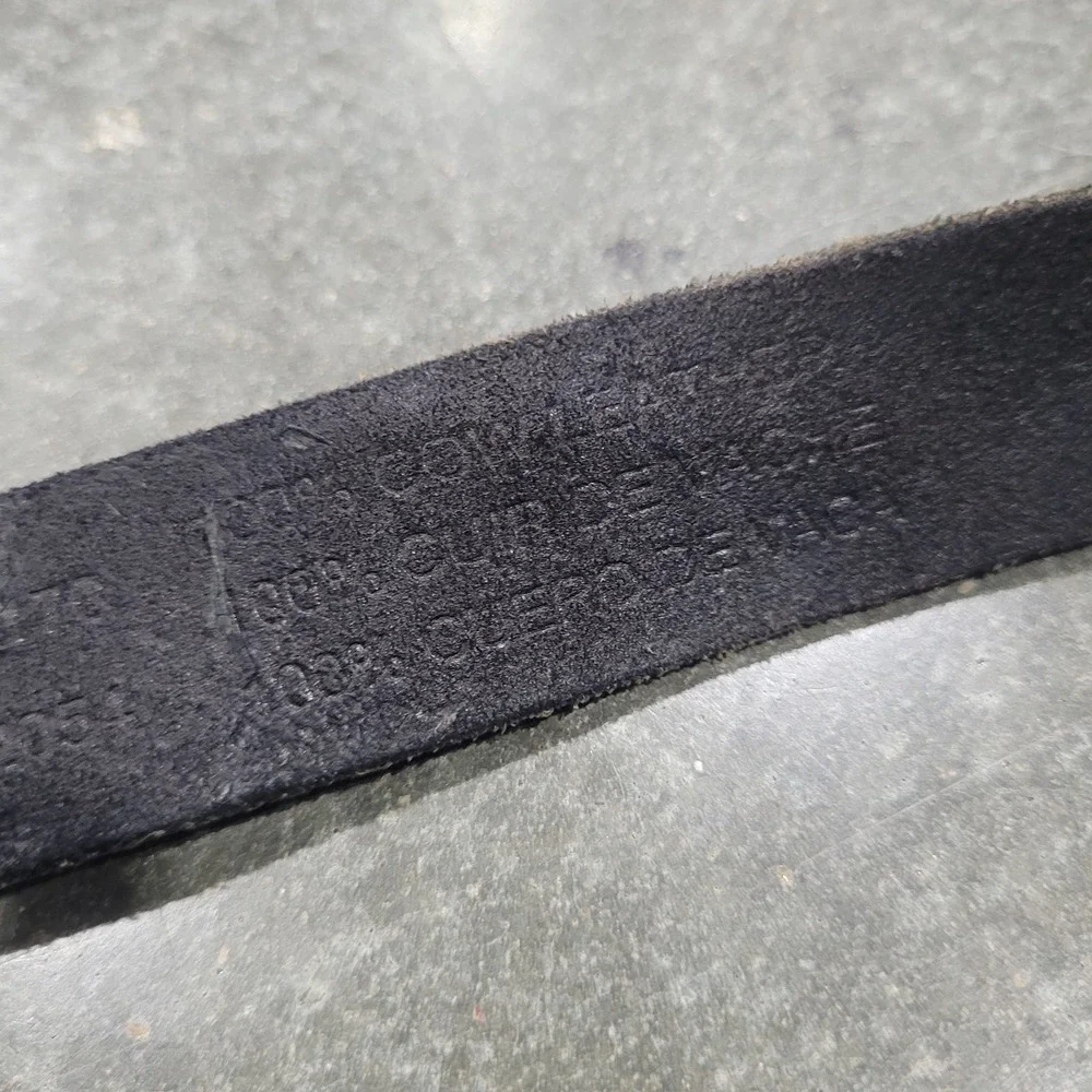 Urban Outfitters Belt Black Sml Western Etched Cowboy Cowgirl Ranch Rodeo Scroll